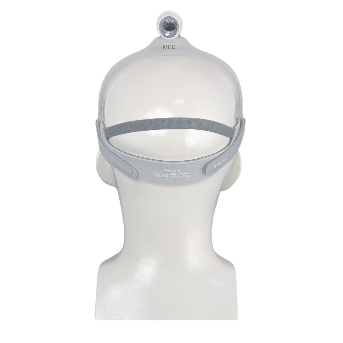 Stock photo of Philips Respironics DreamWear nasal CPAP mask with headgear