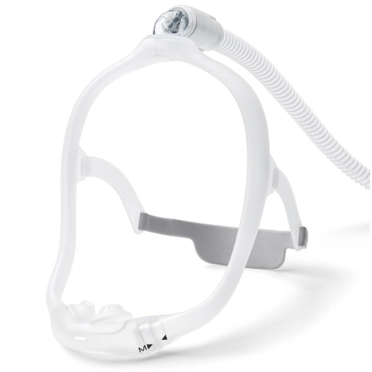 Stock photo of Philips Respironics DreamWear Silicone nasal pillow CPAP mask with headgear