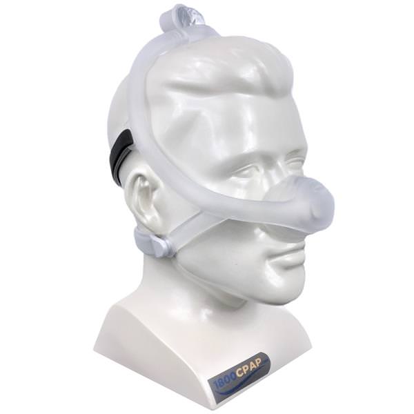 Stock photo of Philips Respironics DreamWisp nasal CPAP mask with headgear