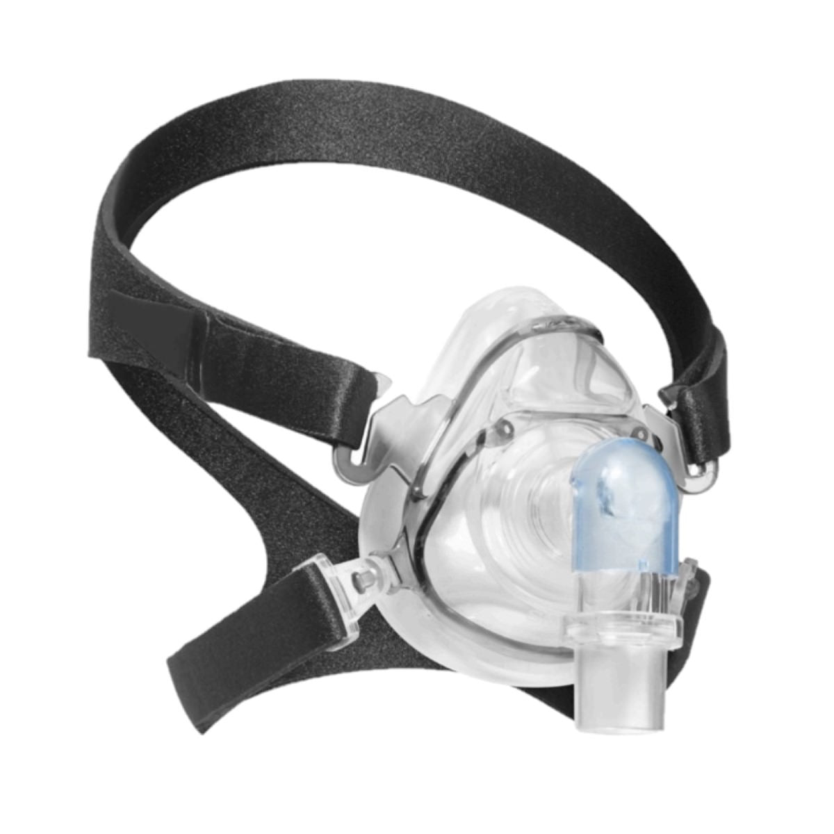 Stock photo of React Health Elara full face CPAP mask with headgear