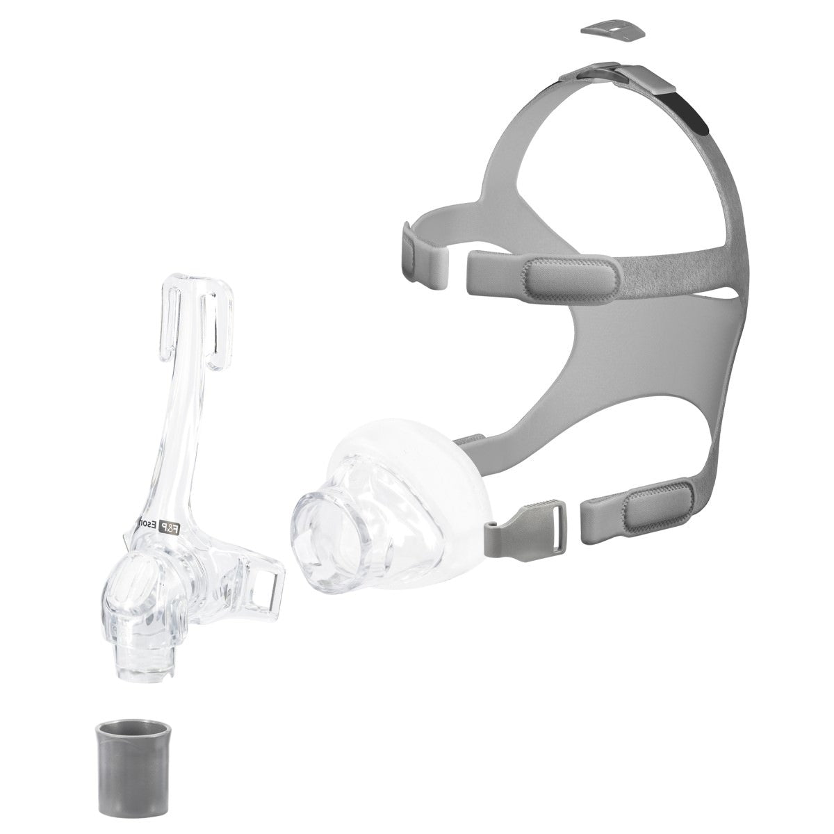 Stock photo of Fisher & Paykel Eson nasal CPAP mask components