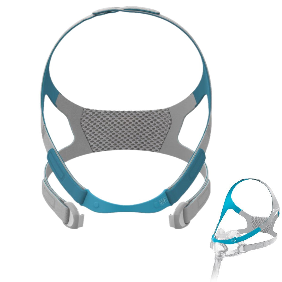 Stock photo of Fisher & Paykel Evora full face CPAP mask headgear