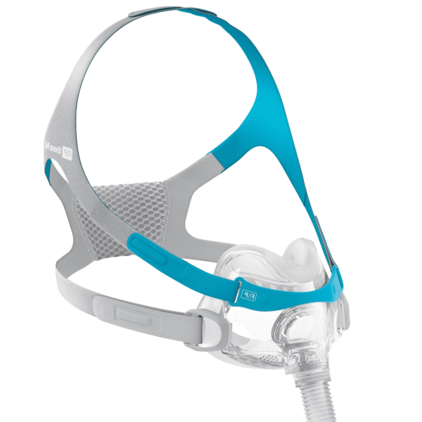 Side View of Fisher & Paykel Evora Full Face CPAP Mask W/ Headgear