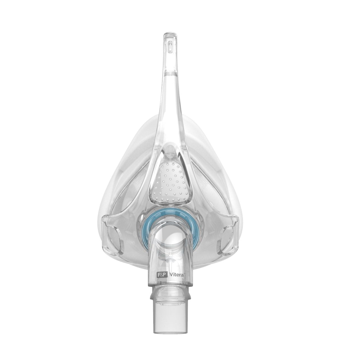 Front facing stock photo of Fisher & Paykel Vitera full face CPAP mask without headgear
