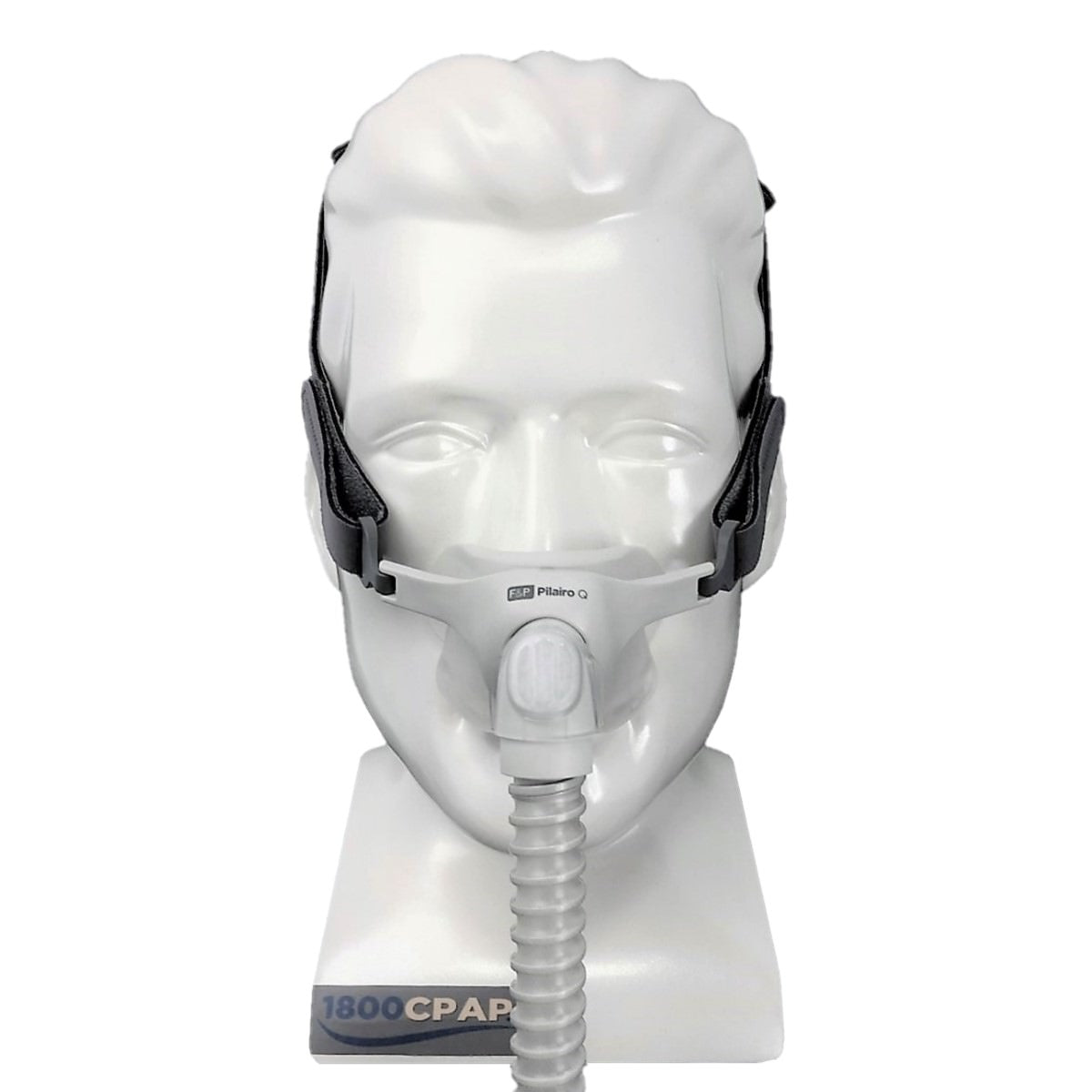 Stock photo of Fisher & Paykel Pilairo Q nasal pillow CPAP mask with headgear
