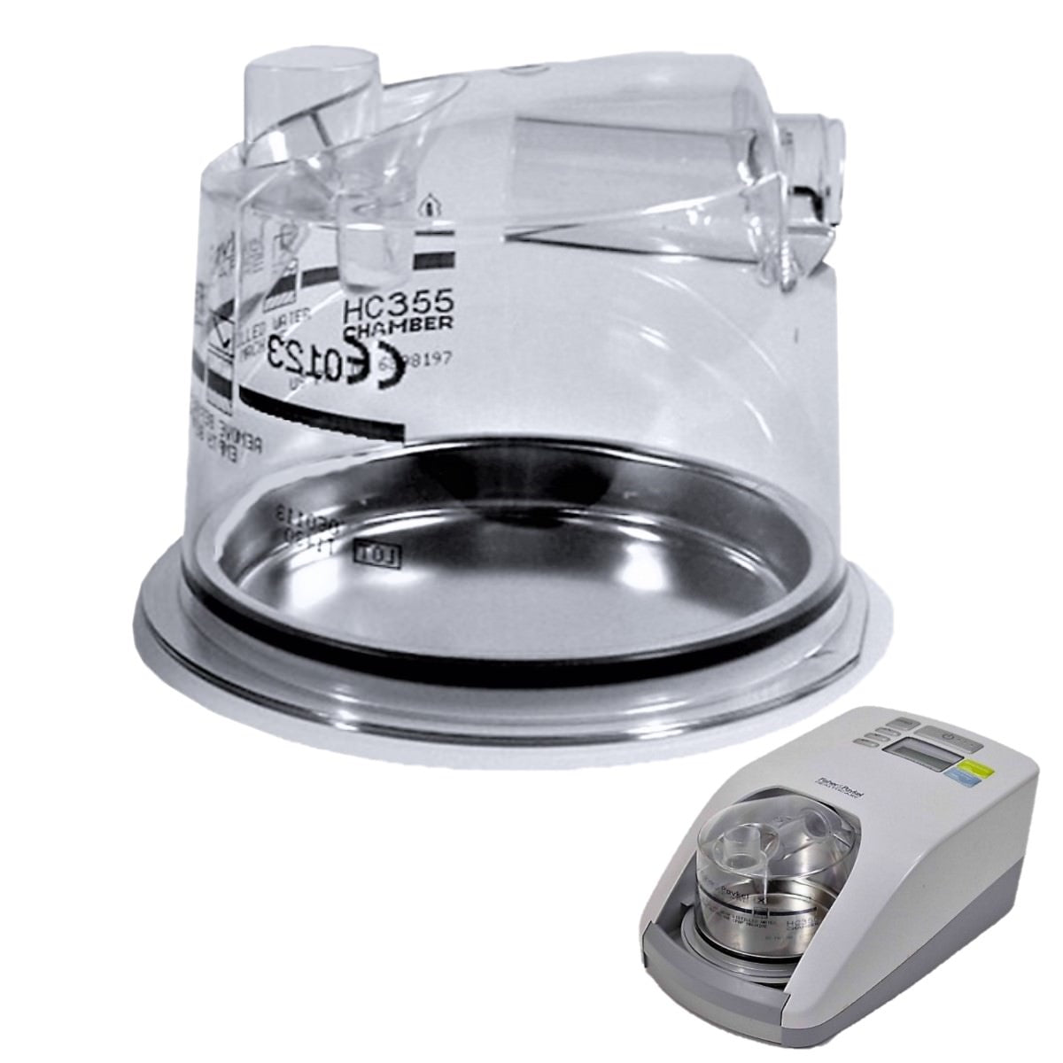 Stock photo of Fisher & Paykel HC355 CPAP machine water chamber
