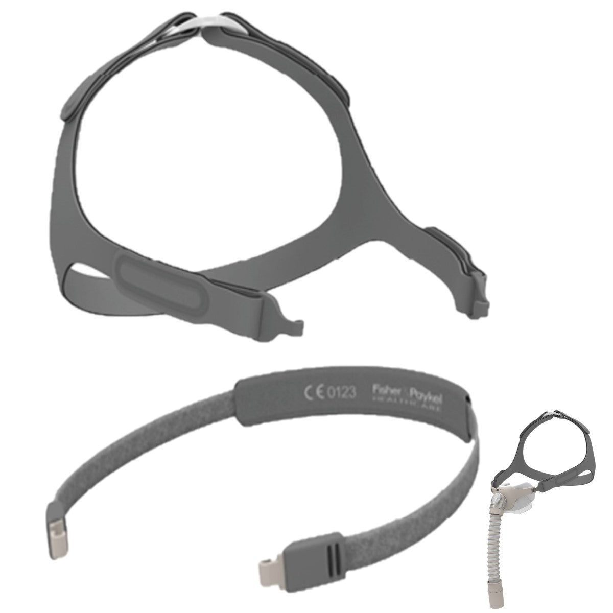 Stock Image of Replacement Fisher & Paykel Pilairo Q Adjustable & Stretch-Wise Headgear Combo Pack