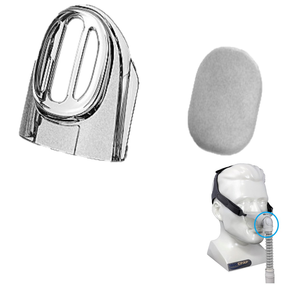 stock Image of Replacement Fisher & Paykel Pilairo Q Elbow Cover & Diffuser