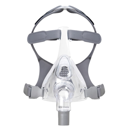 Front View of Fisher & Paykel Simplus Full Face CPAP Mask W/ Headgear