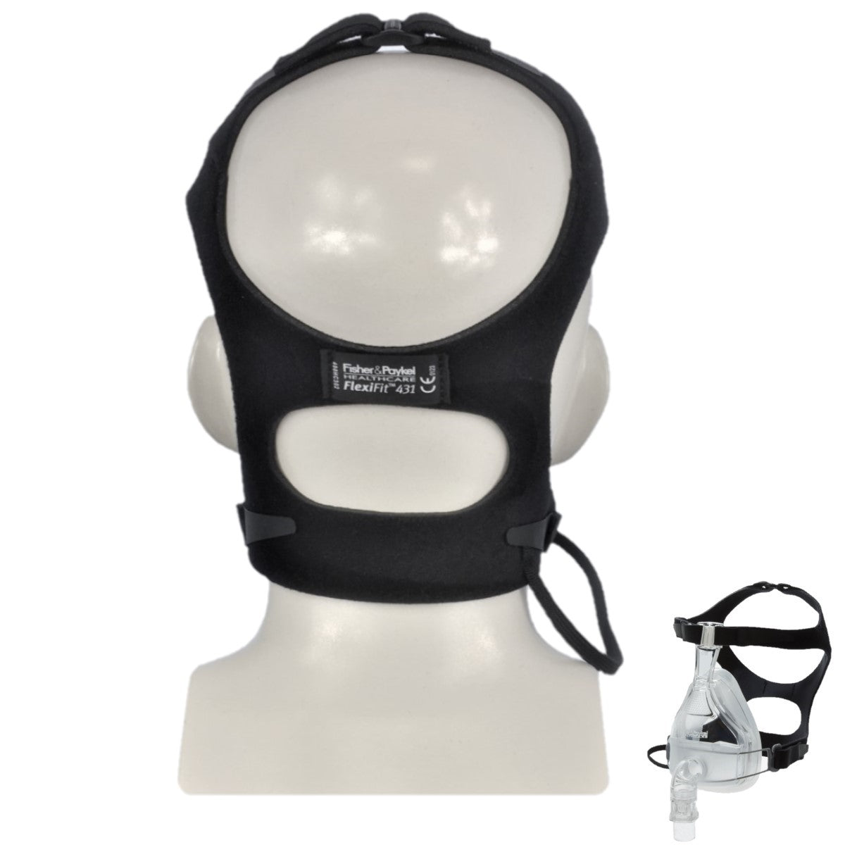 Stock photo of Fisher & Paykel FlexiFit 431 full face CPAP mask headgear