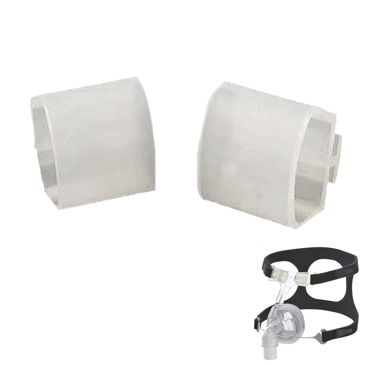 Stock photo of Fisher & Paykel nasal CPAP mask forehead pads