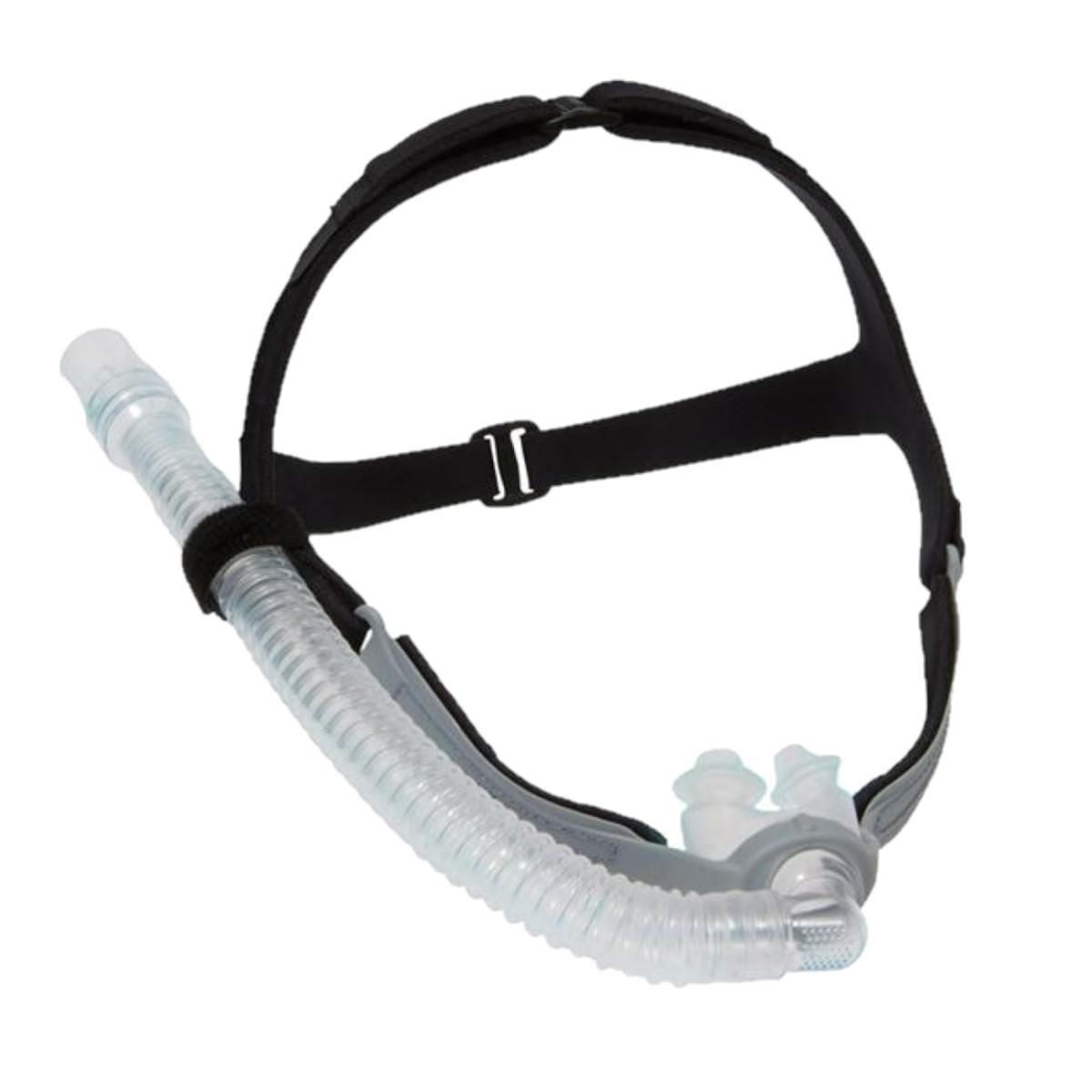 Stock photo of Fisher & Paykel Opus 360 nasal pillow CPAP mask with headgear