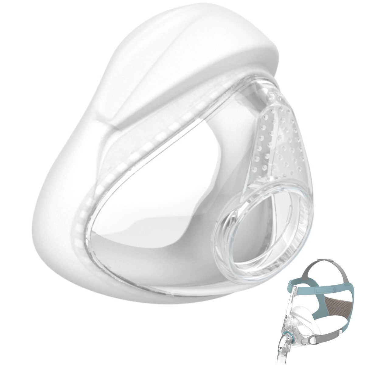 Angled Stock Image of Fisher & Paykel Vitera Full Face Replacement Cushion