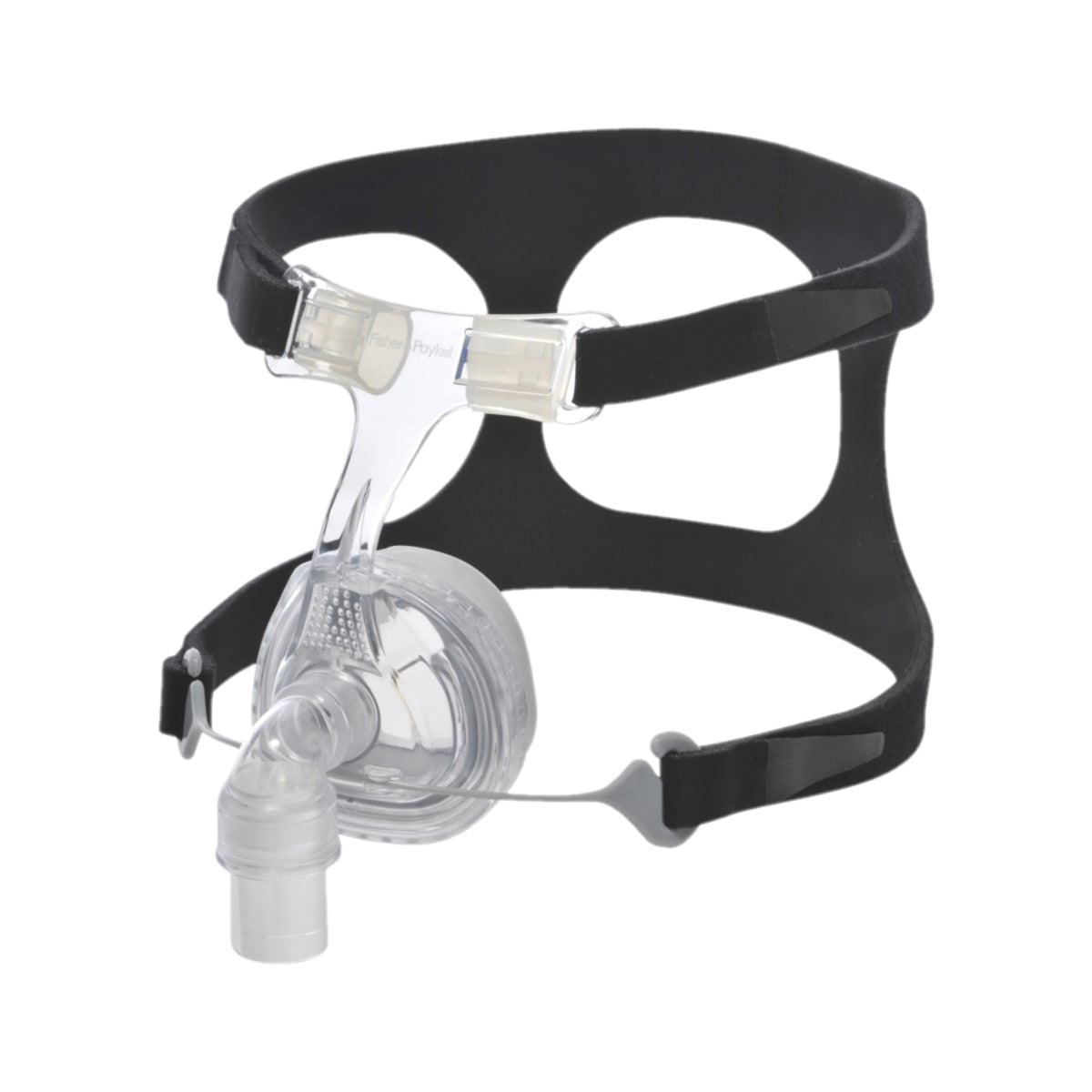 Stock photo of Fisher & Paykel Zest nasal CPAP mask with headgear
