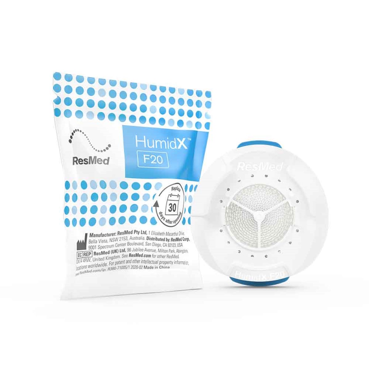 Stock Image of HumidX F20 ResMed AirMini CPAP Filter