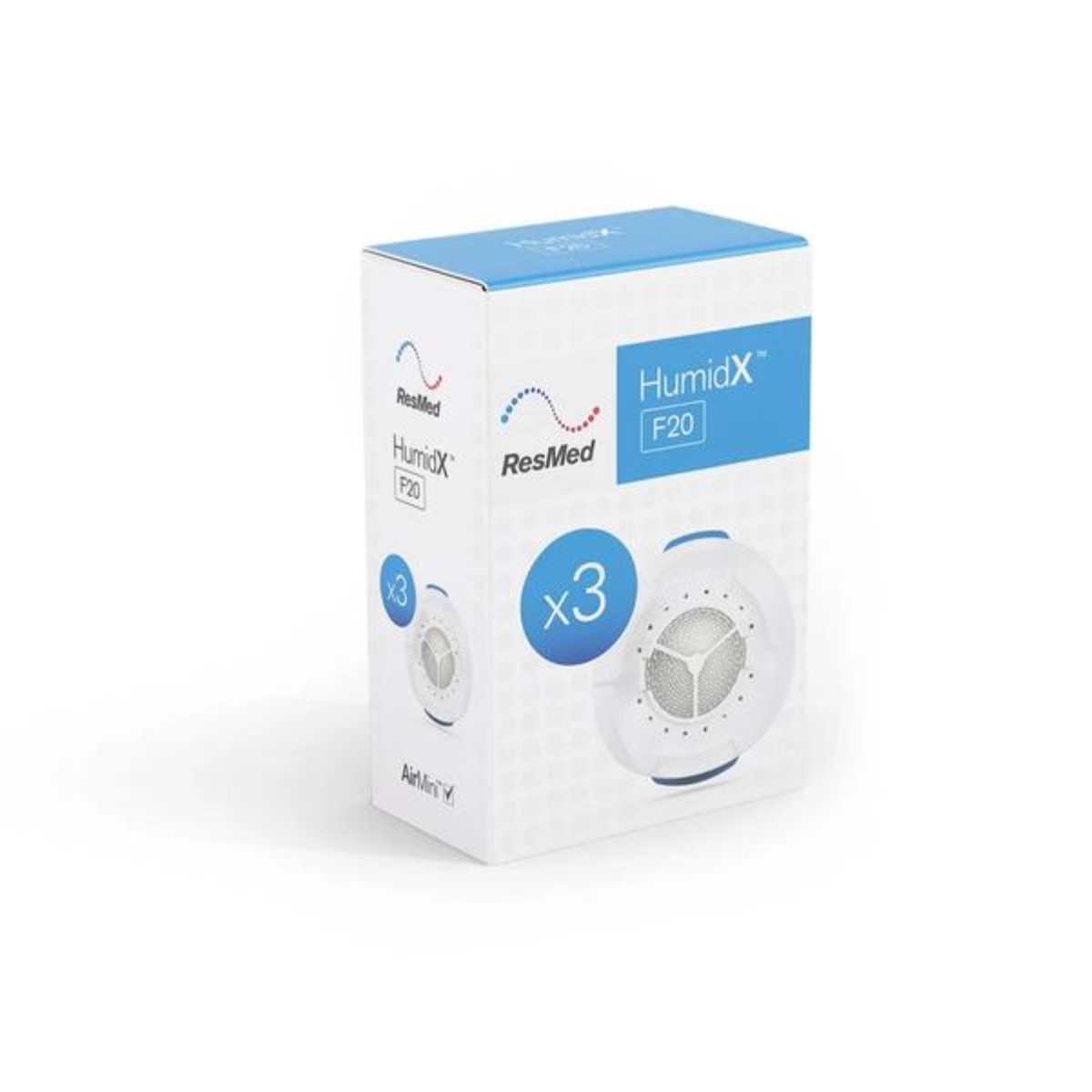 Stock Image of HumidX F20 ResMed AirMini Filter - 3 Pack