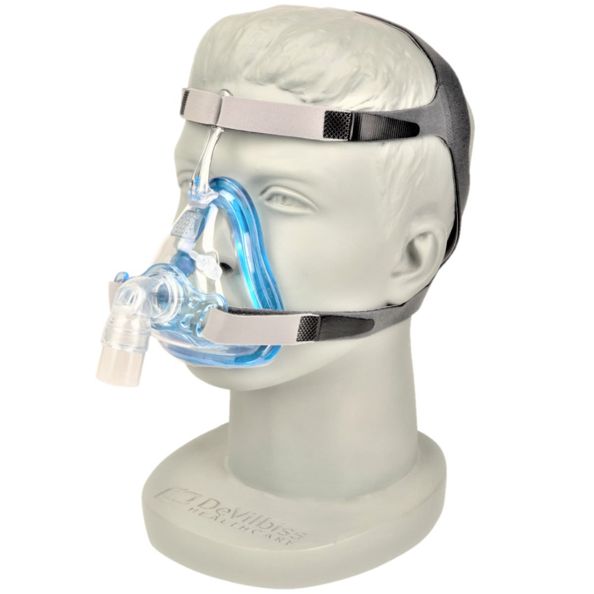 Stock photo of SleepNet Innova full face CPAP mask with headgear
