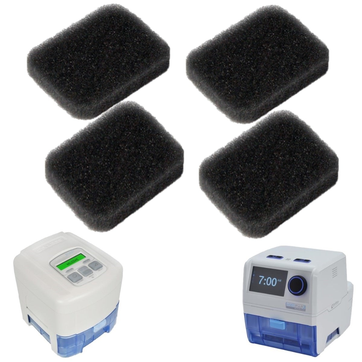 Stock photo of Drive DeVilbiss Medical IntelliPAP 2 AutoAdjust and PulseDose 4 Pack Filters
