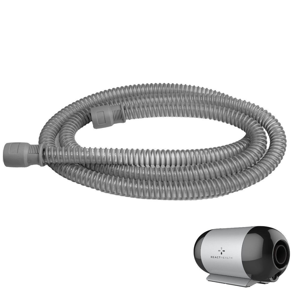 Stock photo of React Health Luna TravelPAP CPAP machine hose tubing