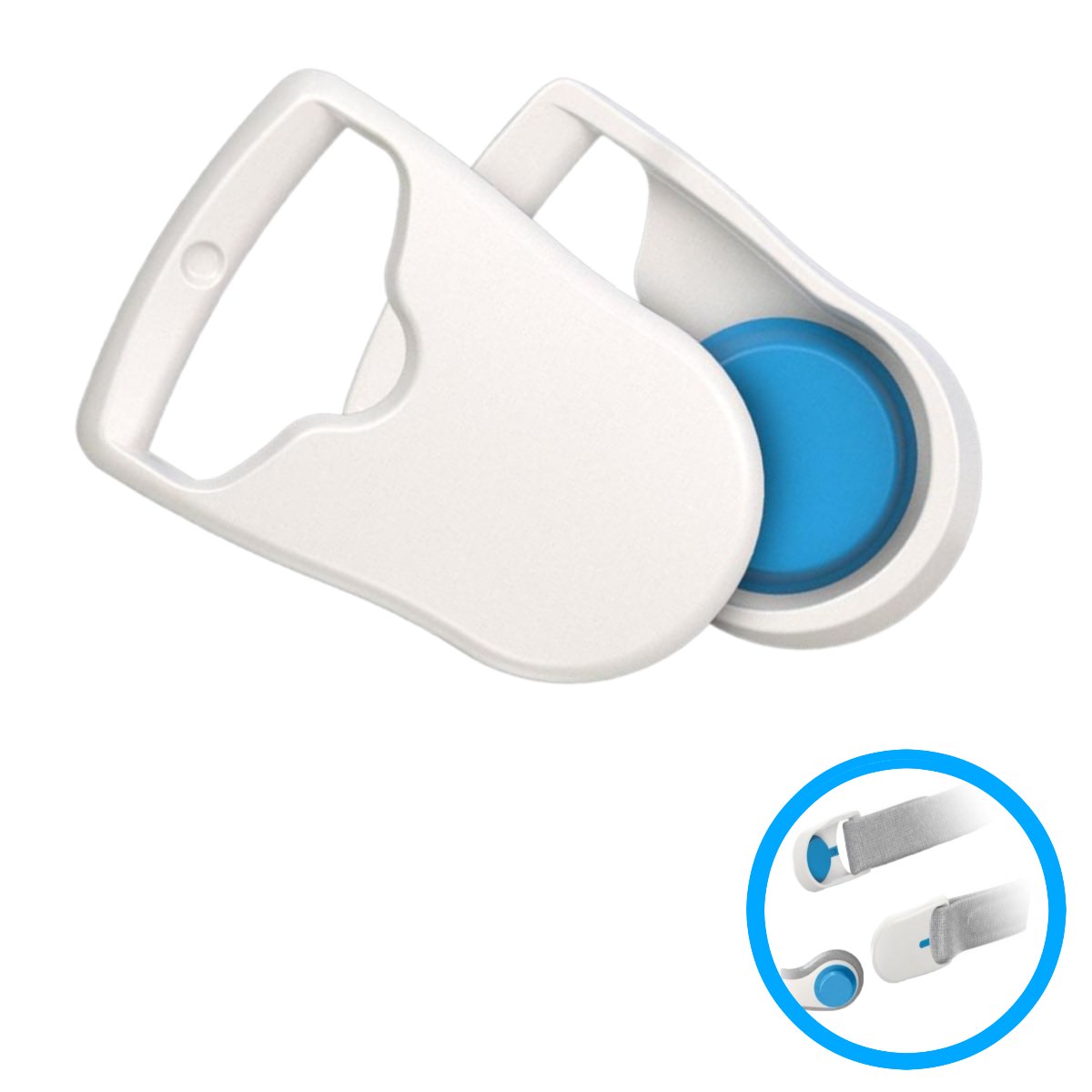 Stock photo of ResMed AirFit and AirTouch CPAP mask magnetic clips