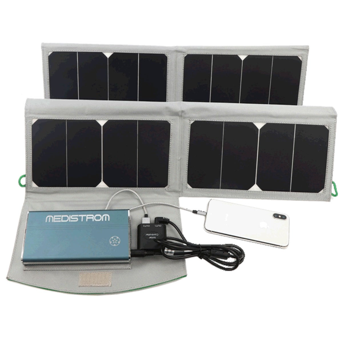 Stock photo of Choice One Medical Medistrom 50 watt Solar Panel for Pilot 12 and 24 Lite CPAP machine battery