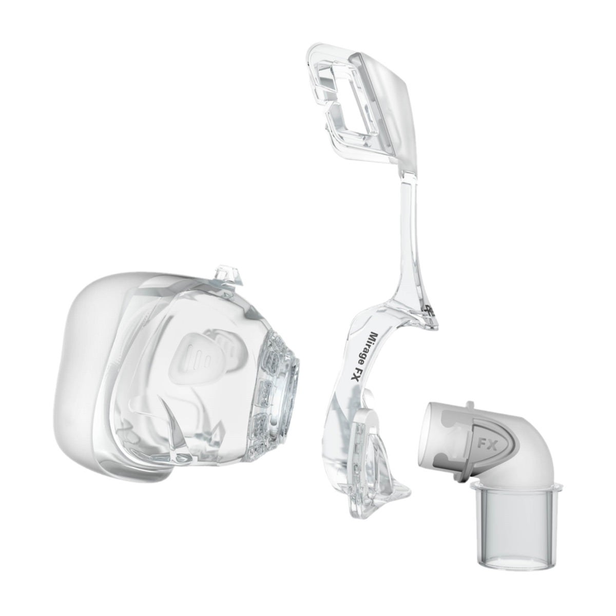 Stock Image of Pieced Apart ResMed Mirage FX Nasal CPAP Mask