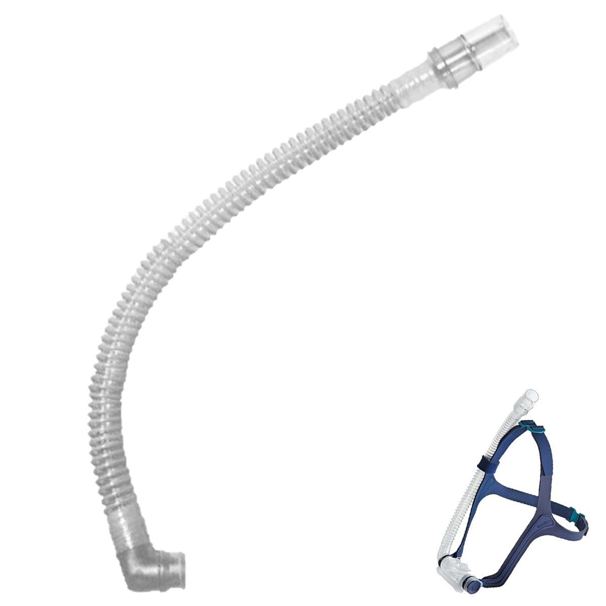 Stock Image of Replacement Short Tube Assembly Elbow Short Tube & Swivel for Swift & Swift II Nasal CPAP Mask by ResMed
