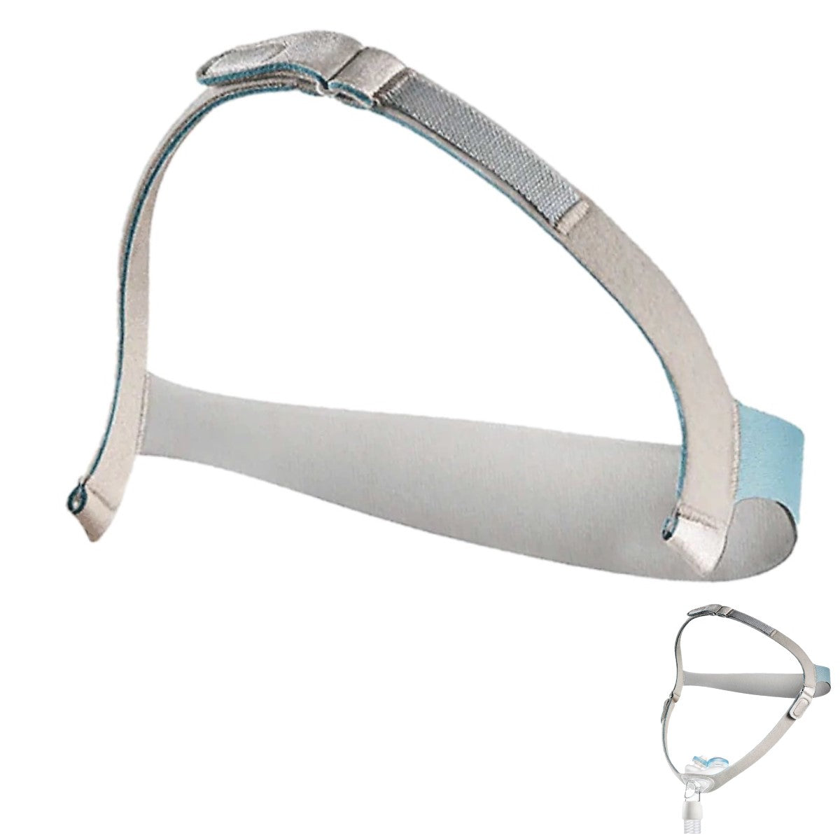 Stock photo of Philips Respironics Nuance nasal pillow CPAP mask headgear