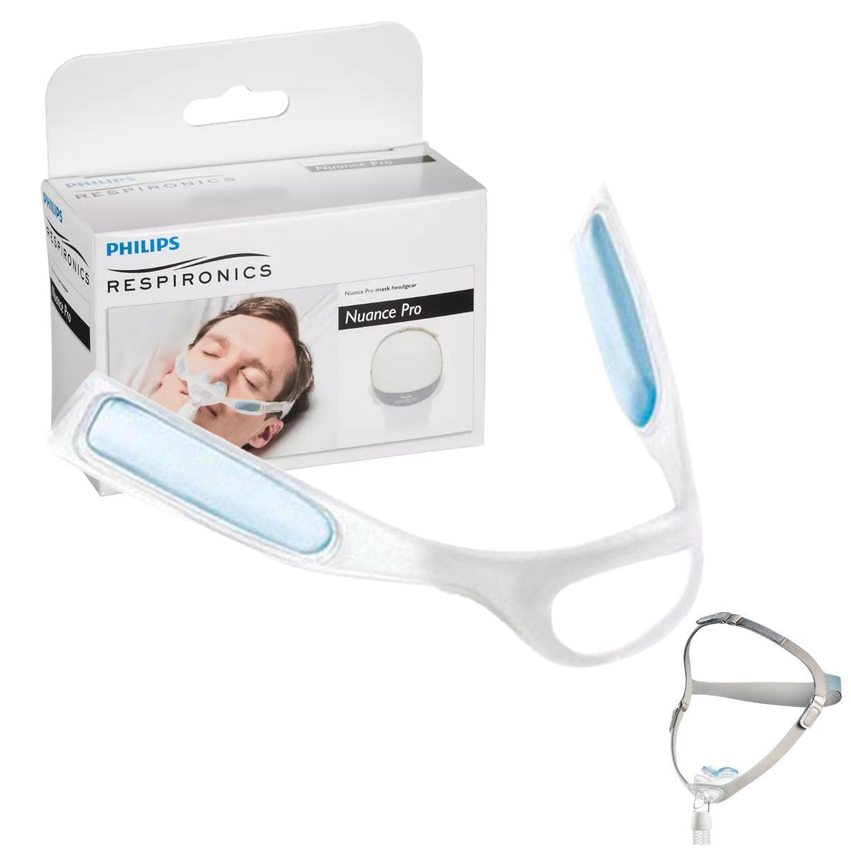 Stock photo of Philips Respironics Nuance Pro nasal pillow CPAP mask frame