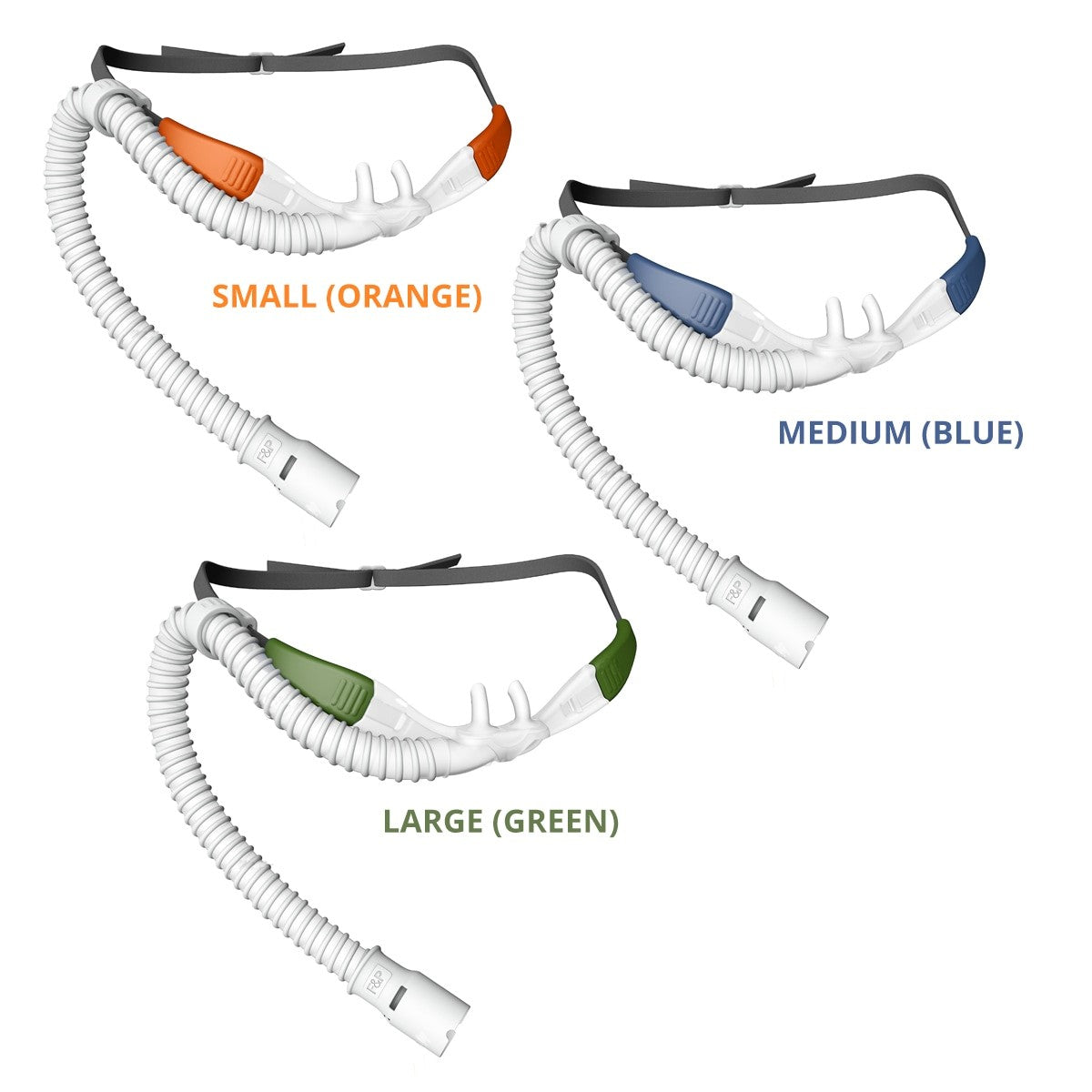 Stock photo of Fisher & Paykel Optiflow Plus nasal cannula size small, medium, large