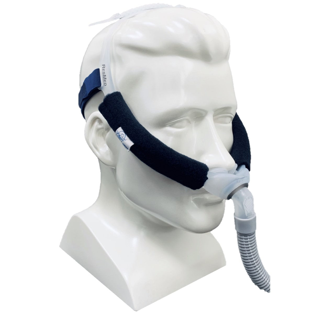 Stock photo of Pad A Cheek nasal pillow CPAP mask strap covers for Swift FX and Swift FX Bella Loops