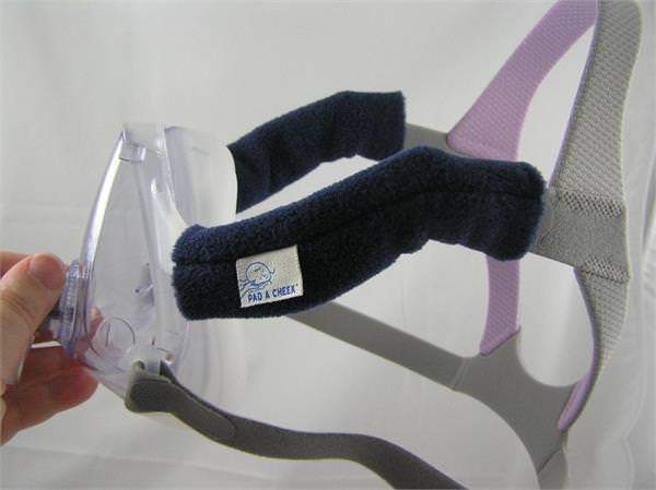 Stock photo of Pad A Cheek full face CPAP mask strap pad for AirFit F10 and N10