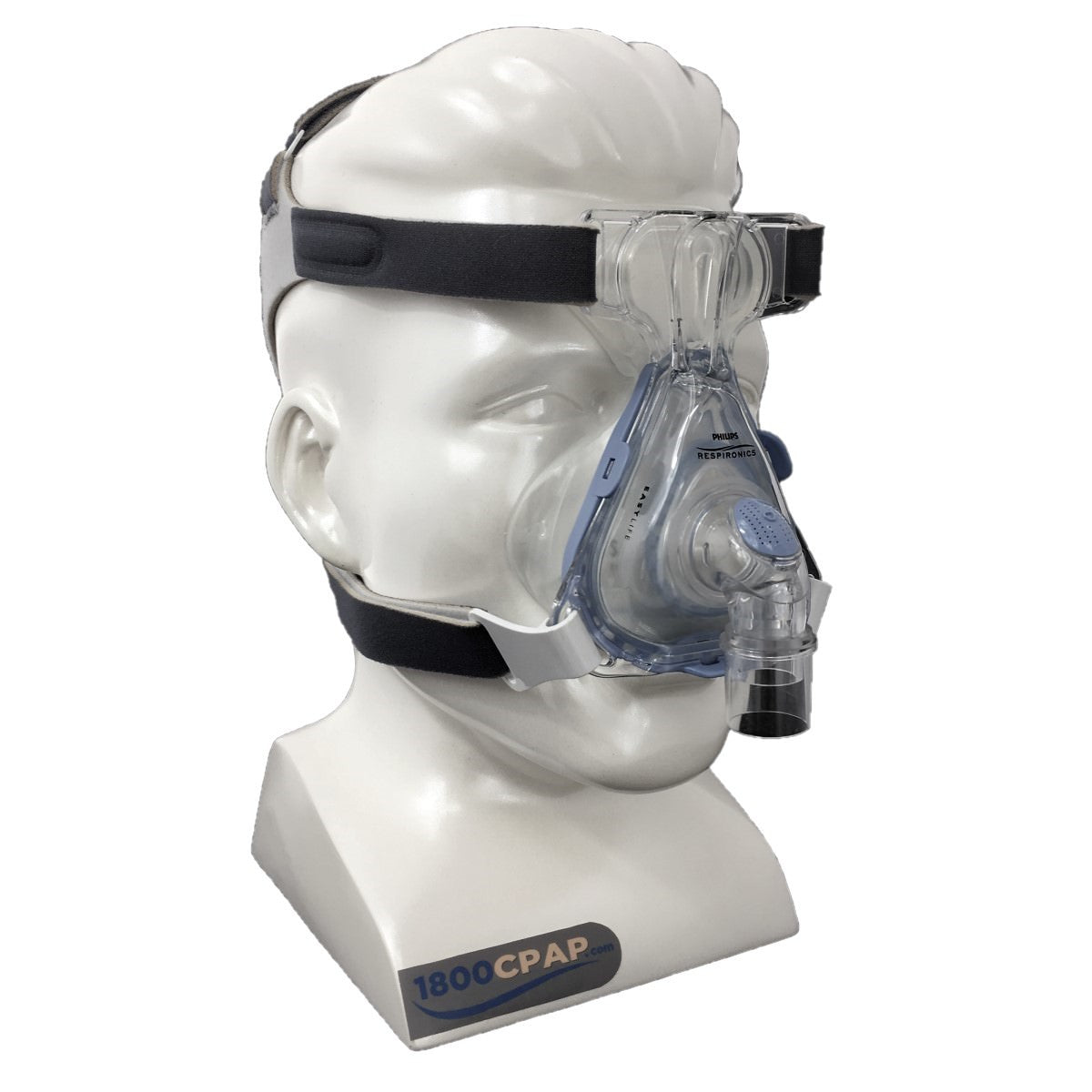 Stock photo of Philips Respironics EasyLife nasal CPAP mask with headgear