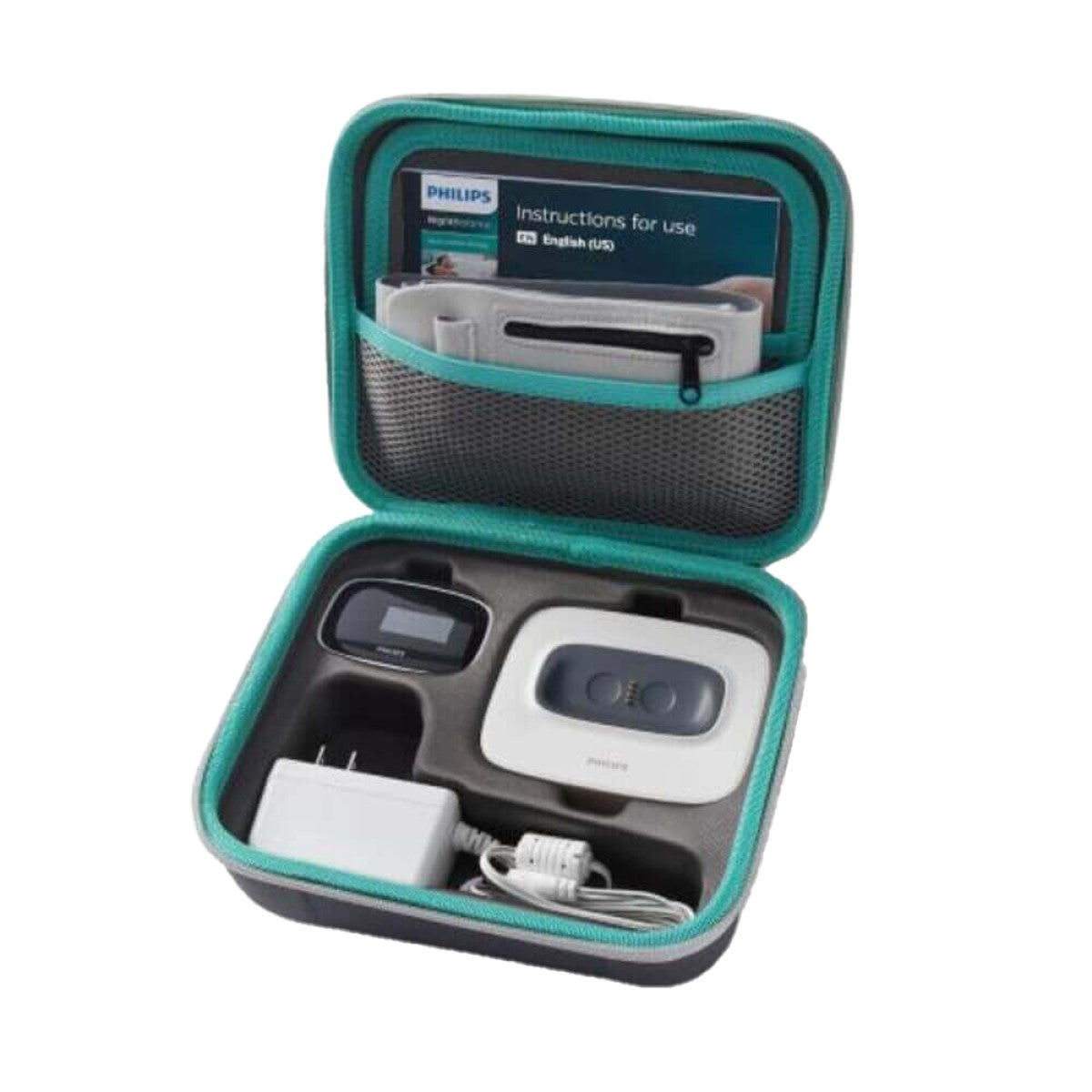 Stock photo of Philips Respironics NightBalance Positional Sleep Therapy Device in bag