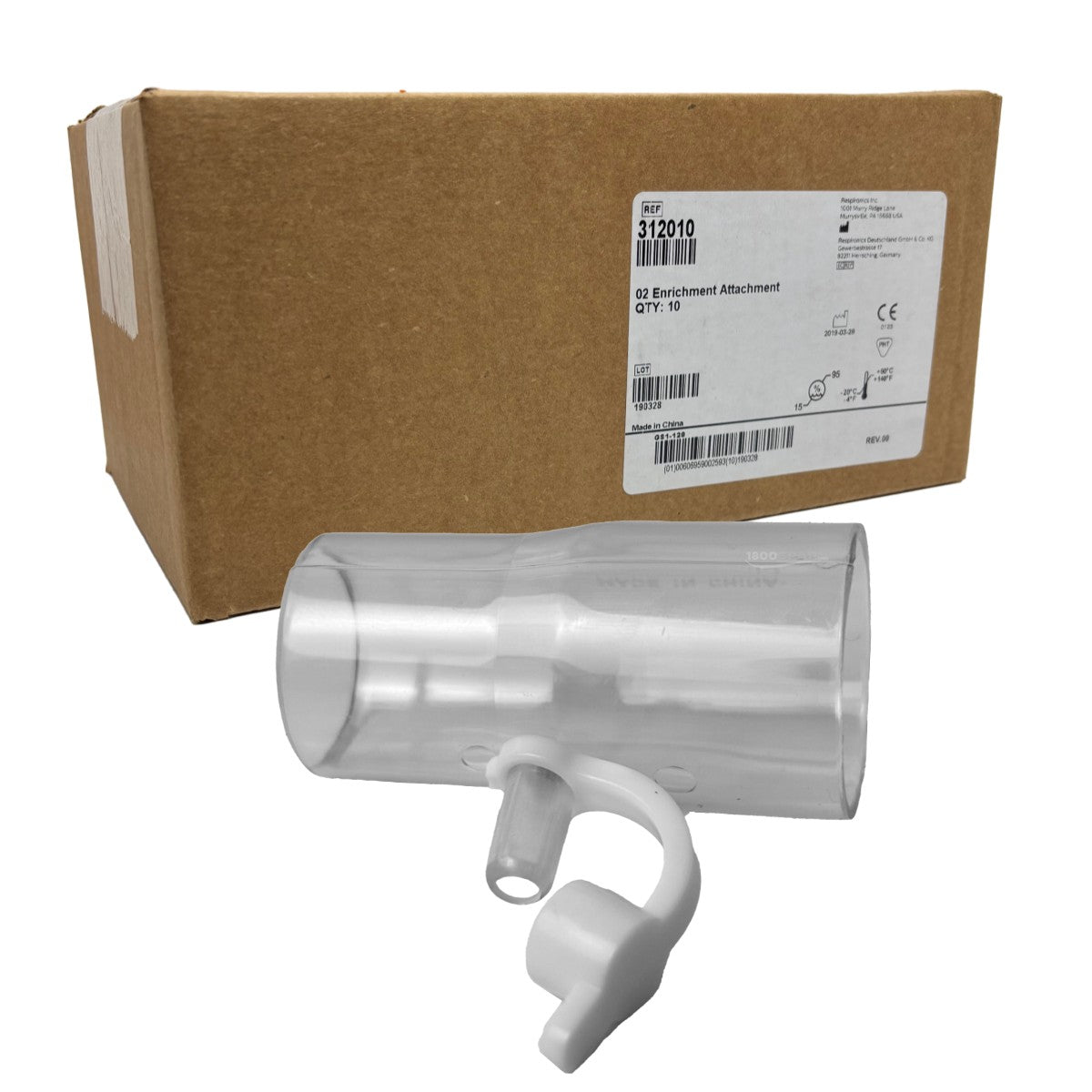 Stock photo of Philips Respironics Oxygen Enrichment Attachment 10 pack