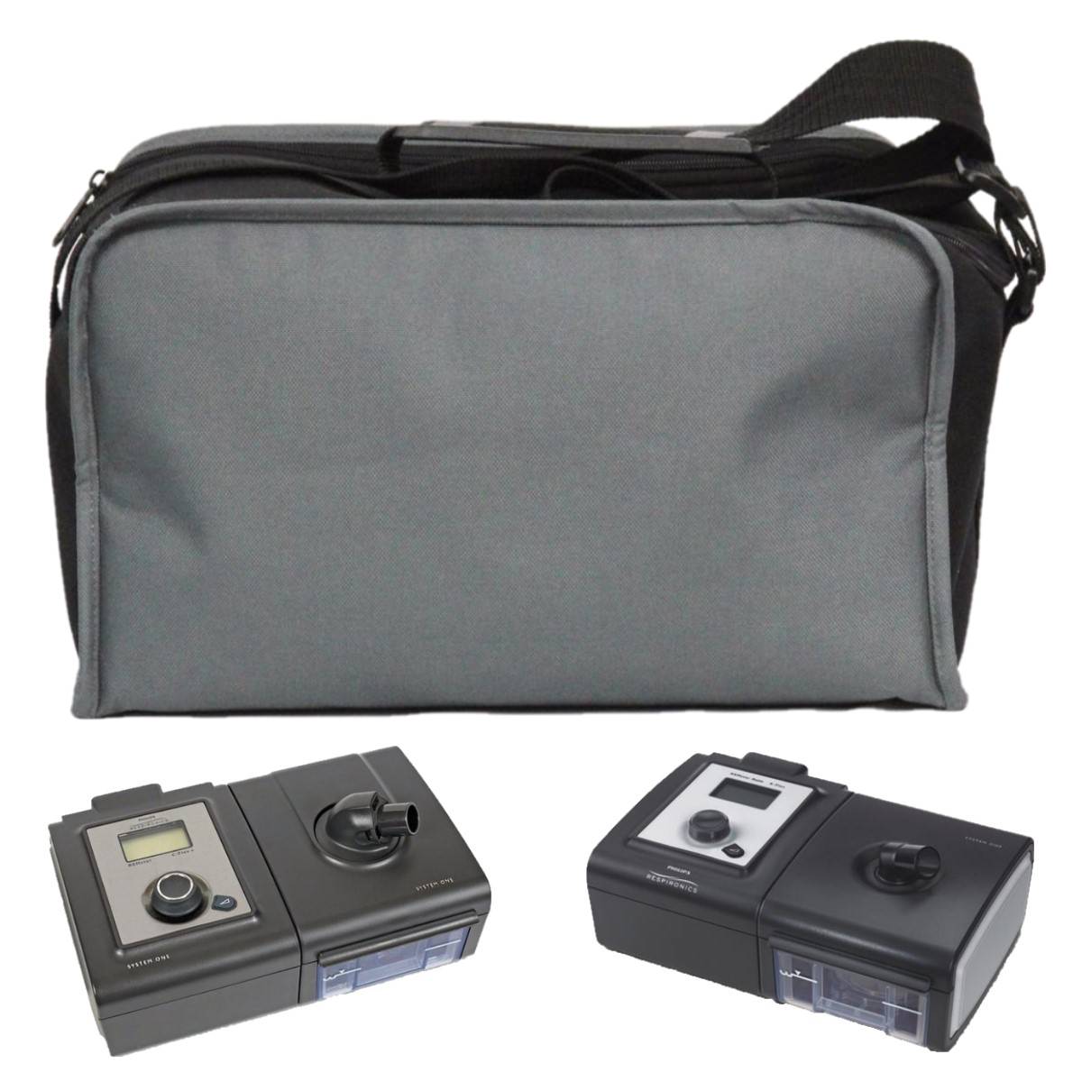 Stock photo of Philips Respironics System One CPAP Machine Travel Bag
