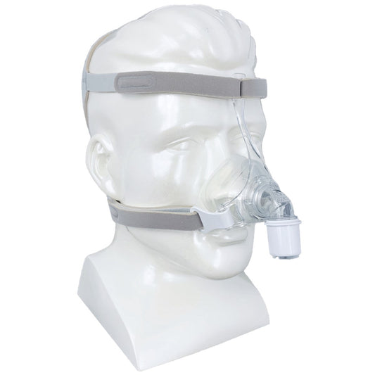 Stock photo of Philips Respironics Pico nasal CPAP mask with optional headgear