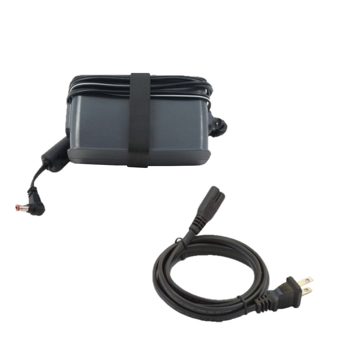 Stock photo of Philips Respironics System One Auto CPAP machine with humidifier CPAP power block and cord