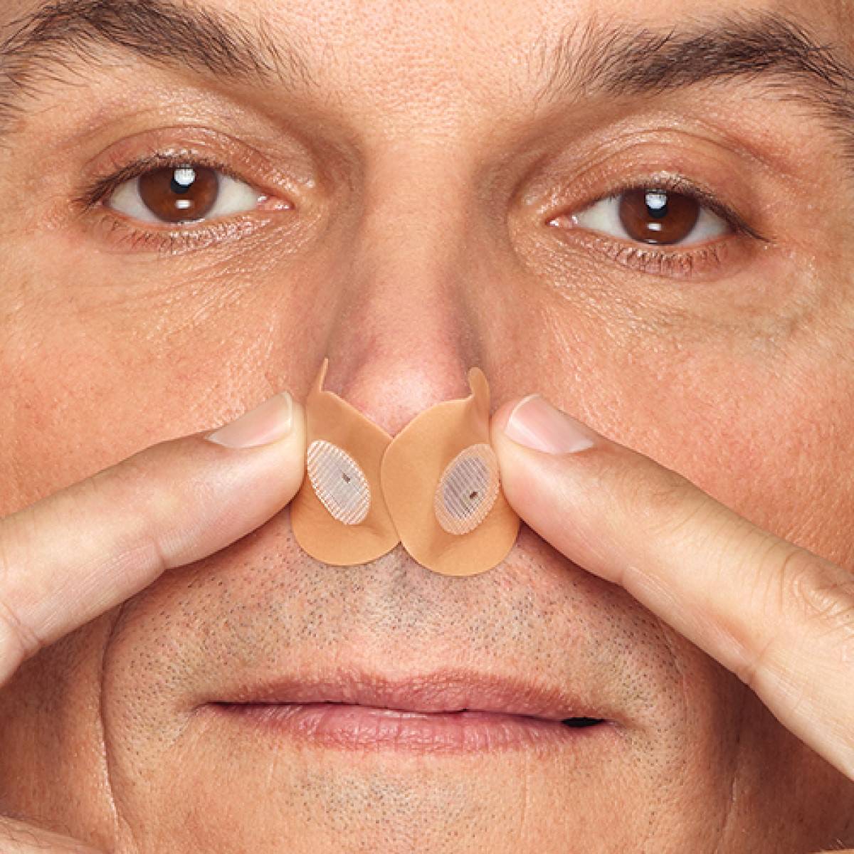 Stock photo of man wearing Provent Sleep Therapy 30 day starter kit