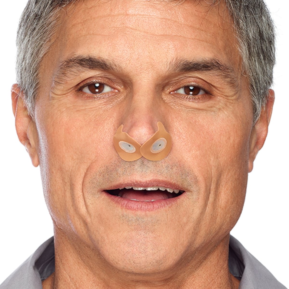 Stock photo of man wearing Provent sleep therapy 30 day starter kit