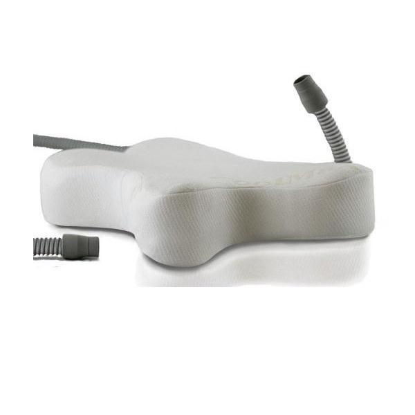 Stock photo of PSYCHE CPAP Pillow 2.0 for CPAP machine tubing
