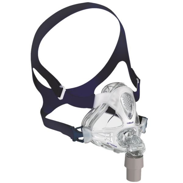 Side View of ResMed Quattro FX Full Face CPAP Mask W/ Headgear