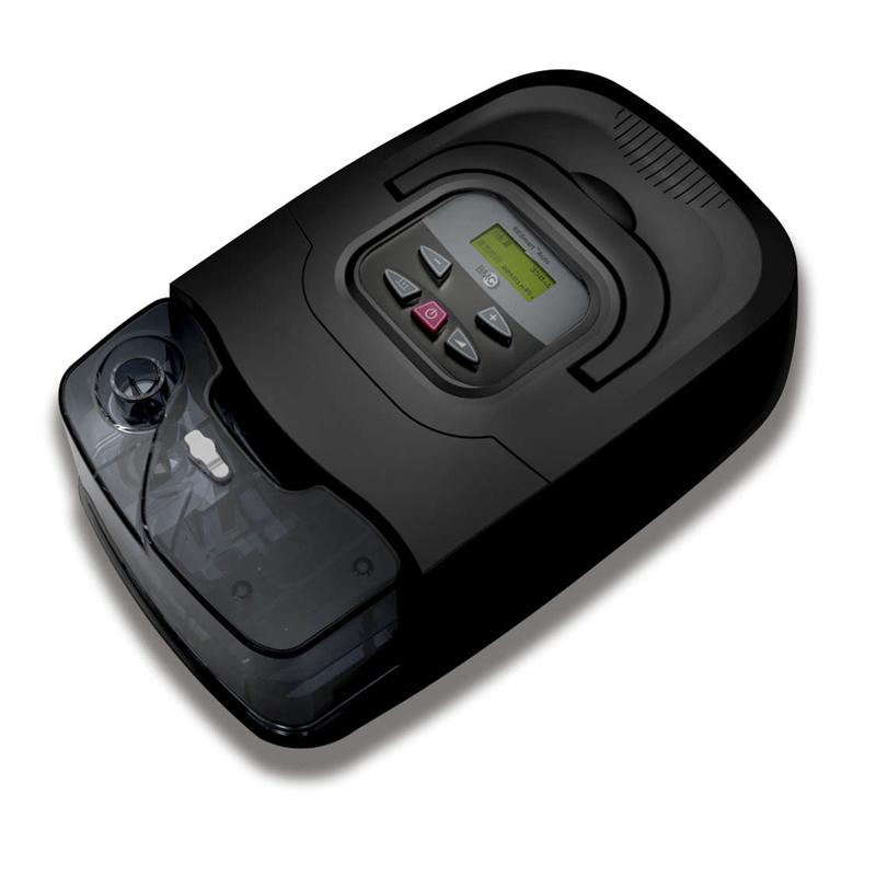 Stock photo of React Health RESmart Auto CPAP machine with humidifier