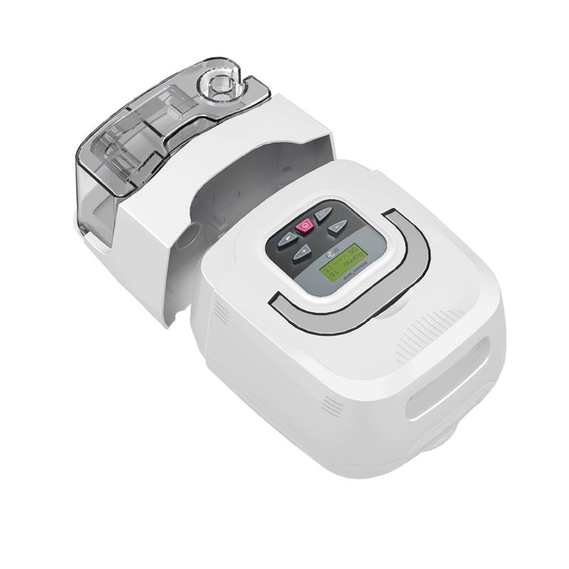 Stock photo of React Health RESmart CPAP machine with humidifier