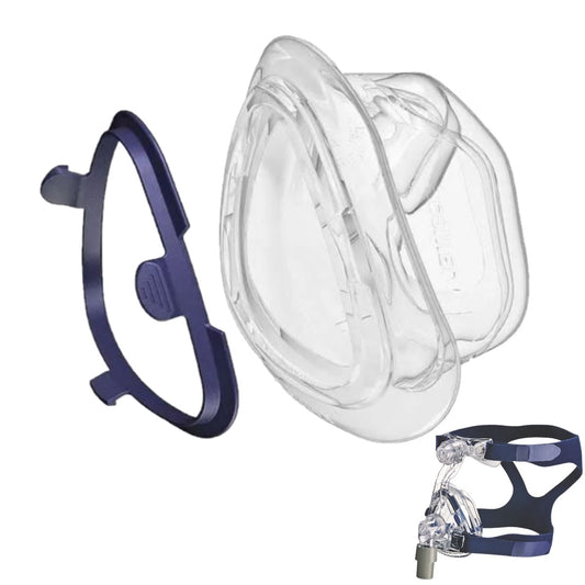 Stock photo of ResMed Mirage Activa LT nasal CPAP mask cushion with clip