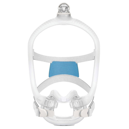Stock photo of ResMed AirFit F30i full face CPAP mask with headgear