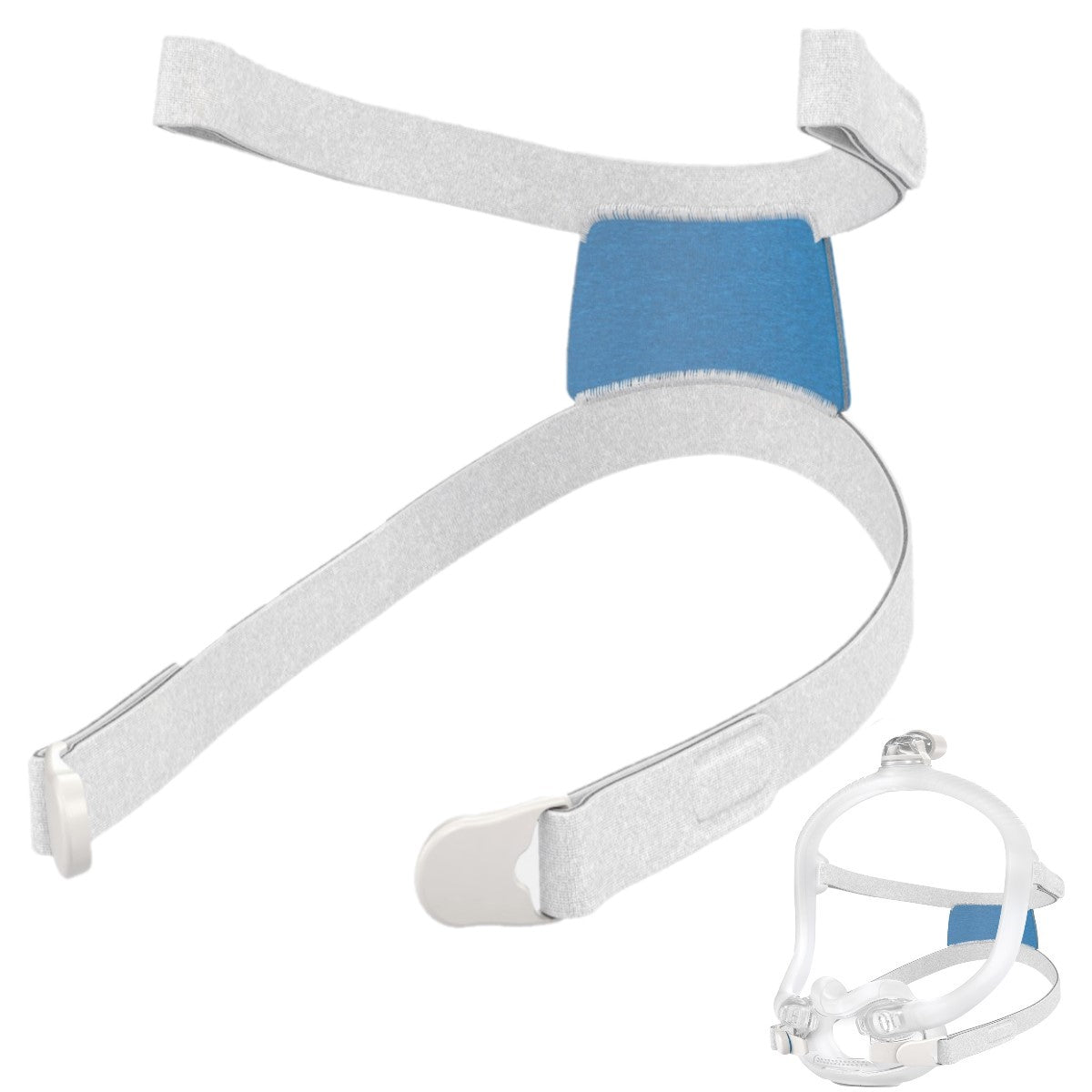 Stock photo of ResMed AirFit F30i full face CPAP mask headgear