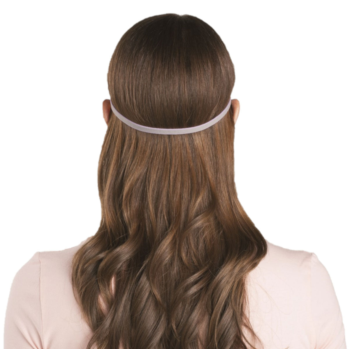 Stock photo of woman wearing ResMed AirFit P10 for her nasal pillow CPAP mask with headgear