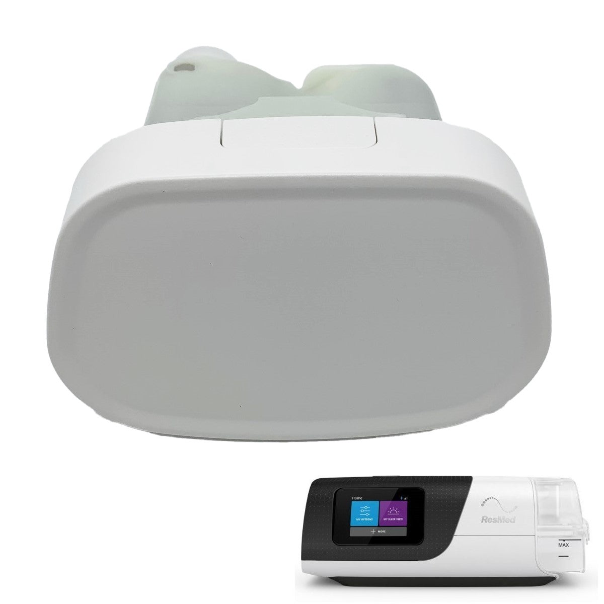 Stock Image of Replacement Side Cover for ResMed AirSense 11 CPAP Machine