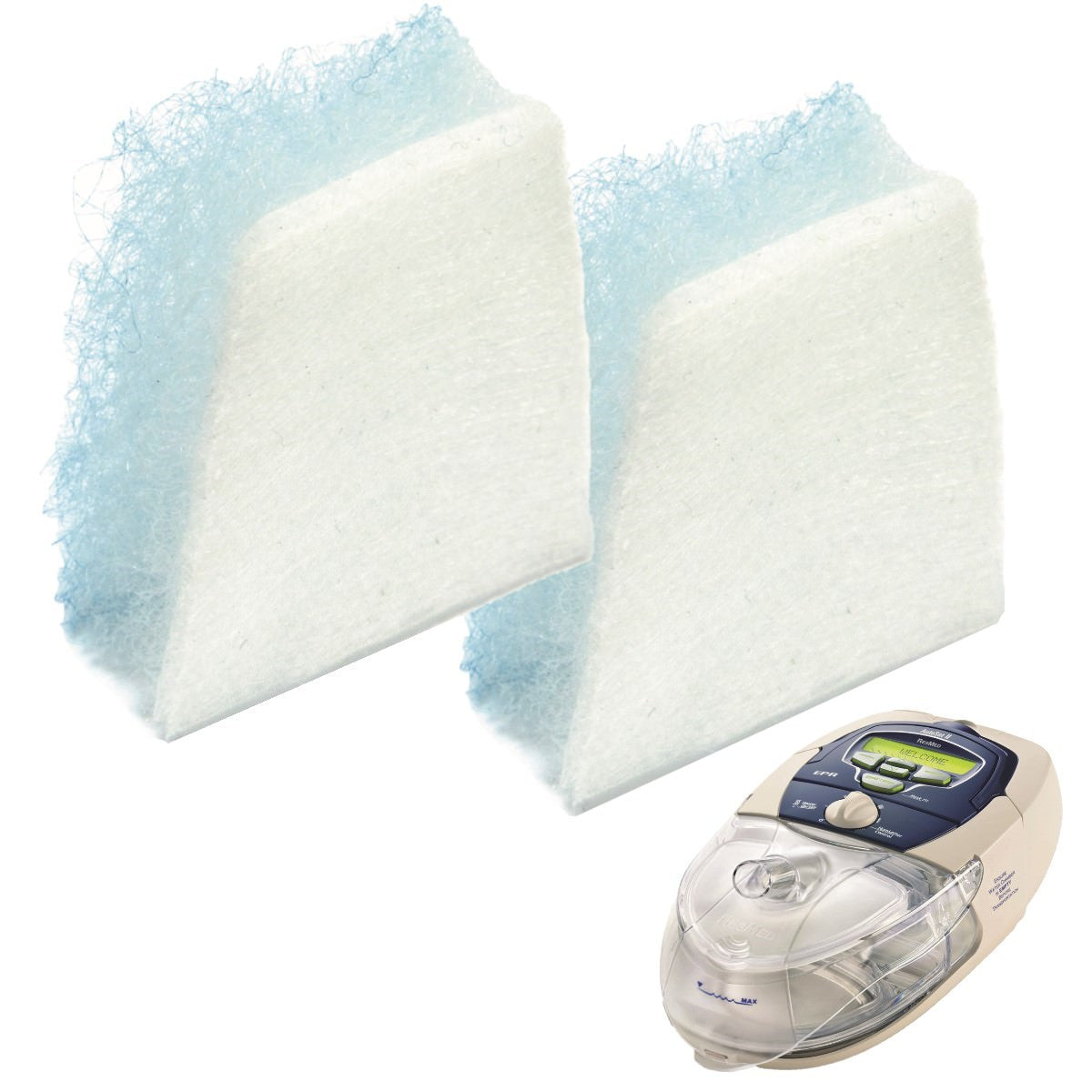 Stock photo of ResMed Disposable S8 Series Hypo-Allergenic CPAP machine filters 2 pack